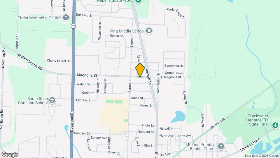 6631 Magnolia St Map and Location Details