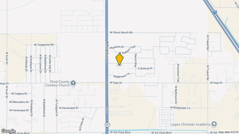 250 W Bobcat Ct Map and Location Details