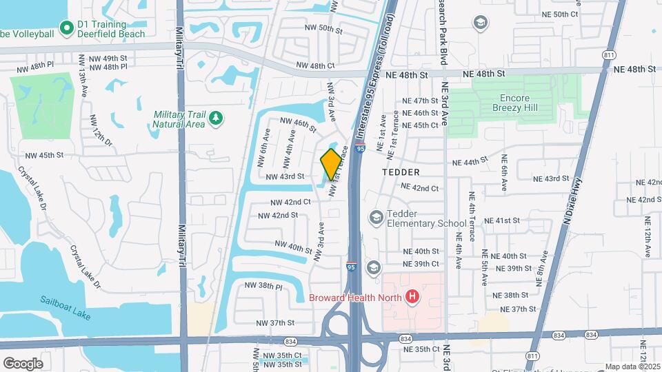 4301 NW 1st Terrace Map and Location Details