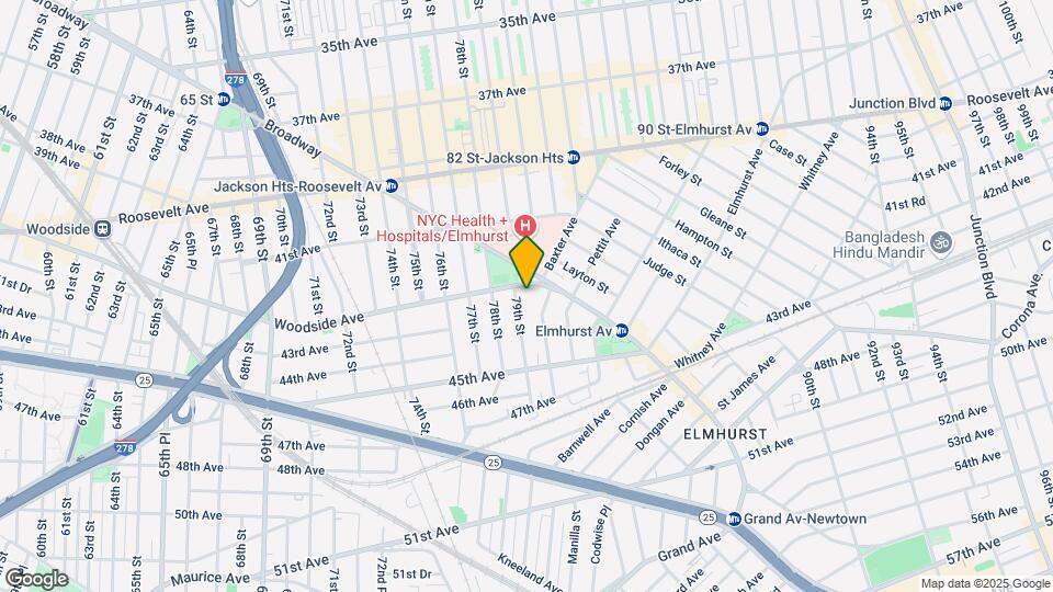 7902 Woodside Ave Map and Location Details