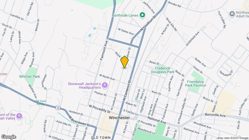 536 N Loudoun St Map and Location Details