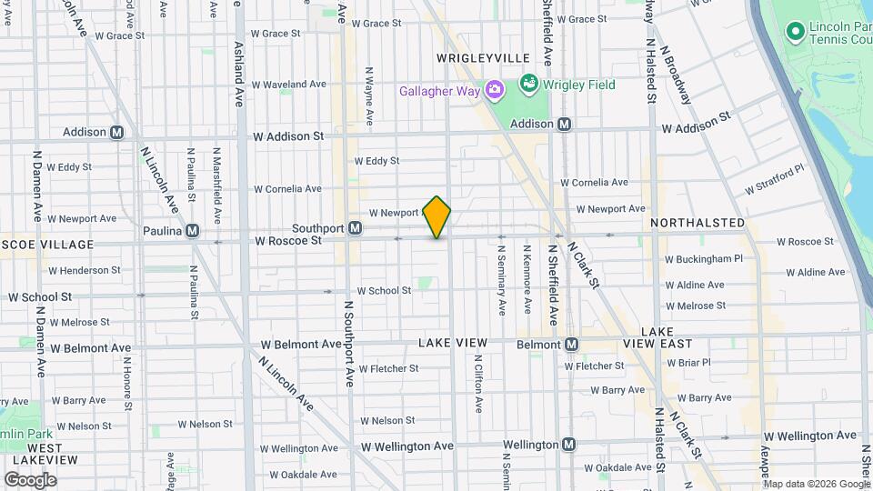1213 W Roscoe St Map and Location Details