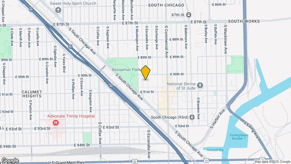 9028 S Escanaba Ave Map and Location Details