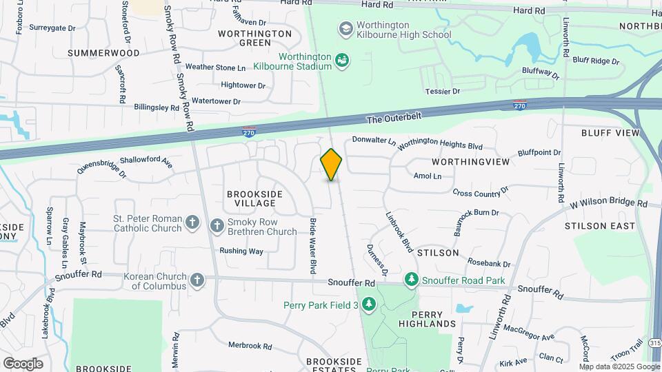 7344 Fall Creek Ln Map and Location Details