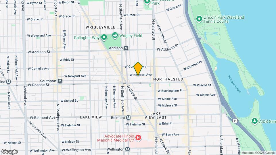 865 W Newport Ave Map and Location Details