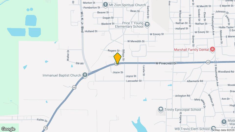 2000 W Pinecrest Dr, Unit Pinecrest A Mapa y Detalles de la Ubicación