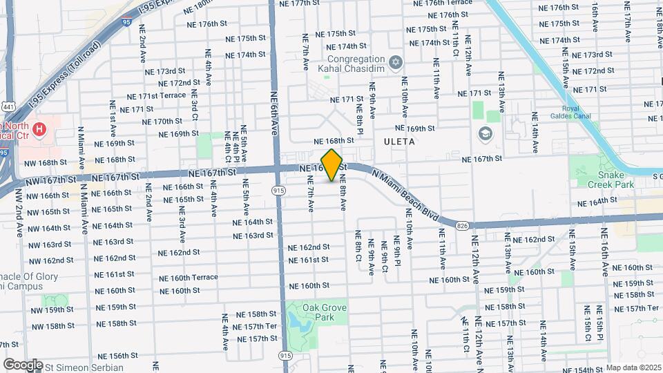 760 NE 166th St Map and Location Details