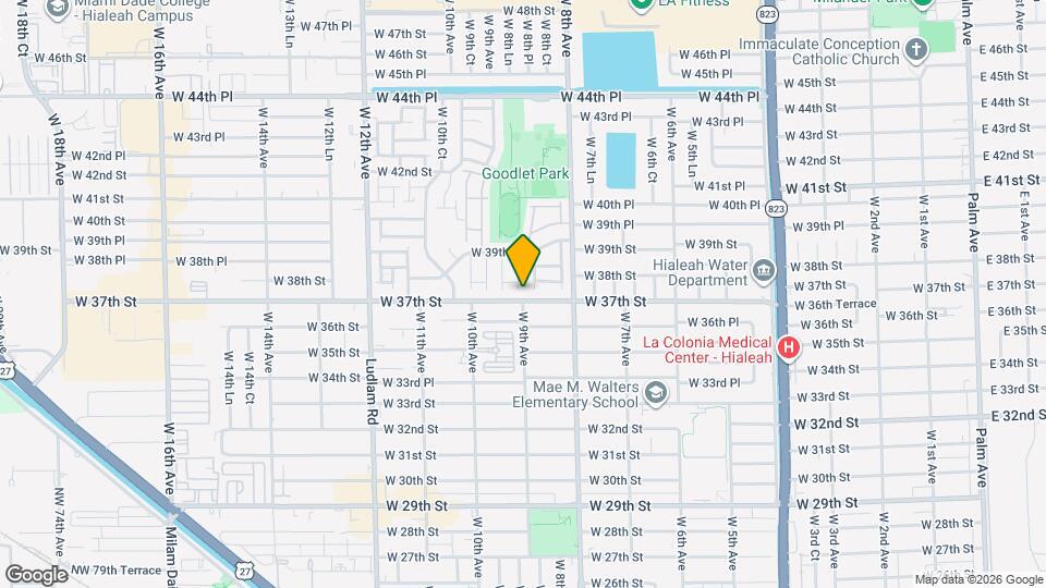 869 W 37th St Map and Location Details