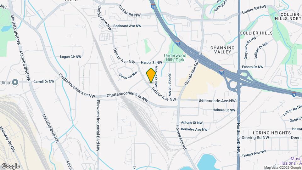 1715 Defoor Ave NW Map and Location Details