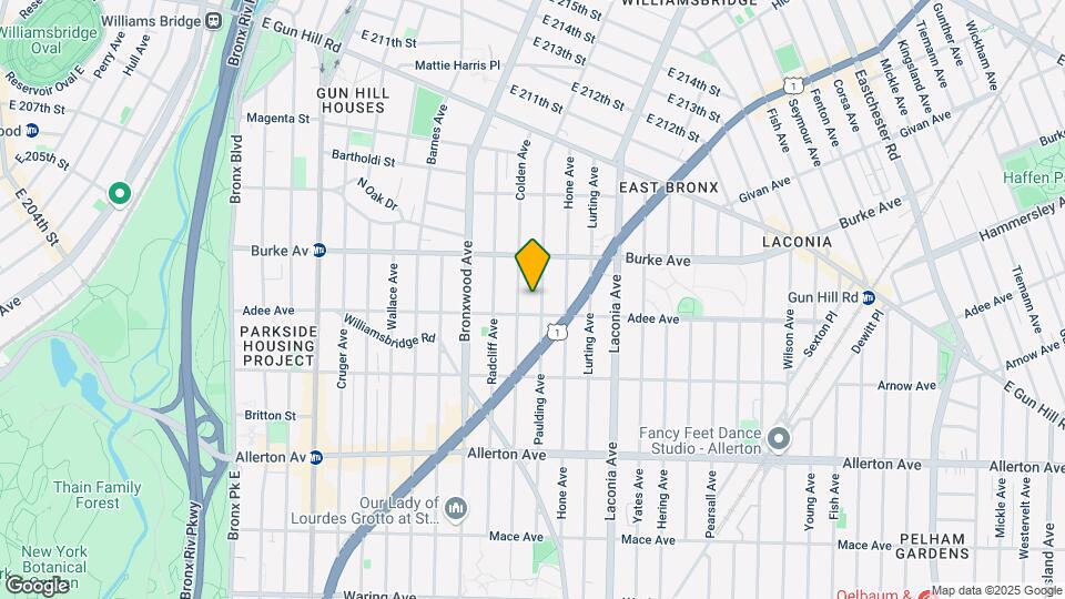 3011 Paulding Ave Map and Location Details