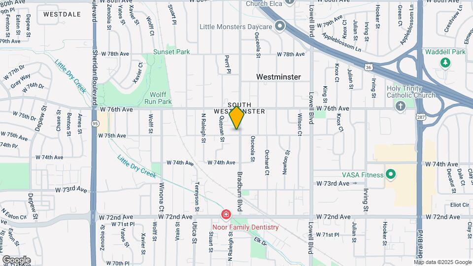 4005 W 75th Ave, Unit A Map and Location Details