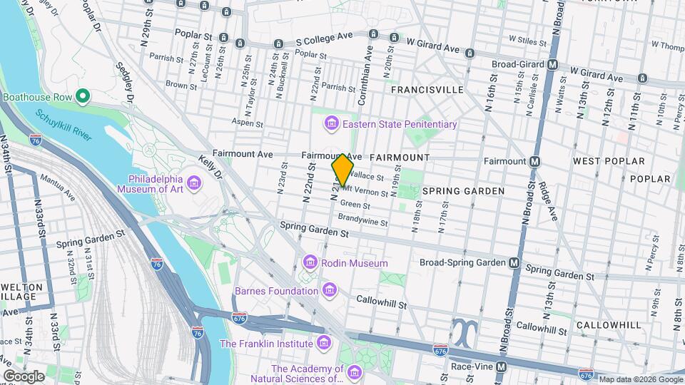 2036 Mt Vernon St Map and Location Details