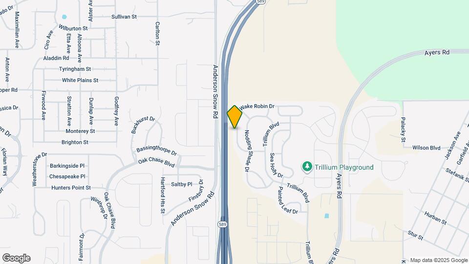 14227 Wake Robin Dr Map and Location Details