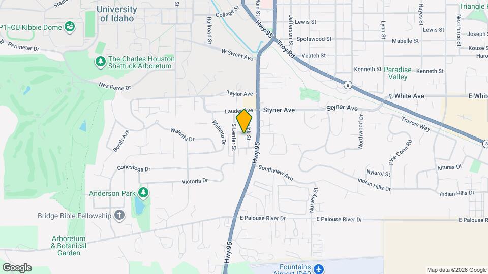 1605 Levick St Map and Location Details
