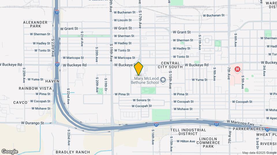 1708 W Yuma St Mapa y Detalles de la Ubicación