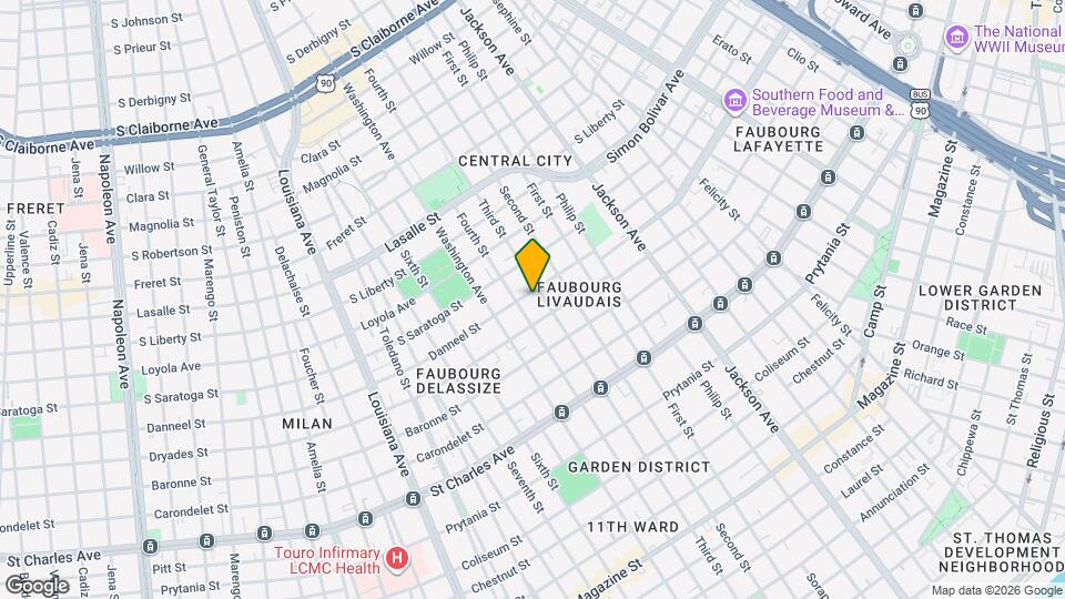 2612 Danneel St Map and Location Details