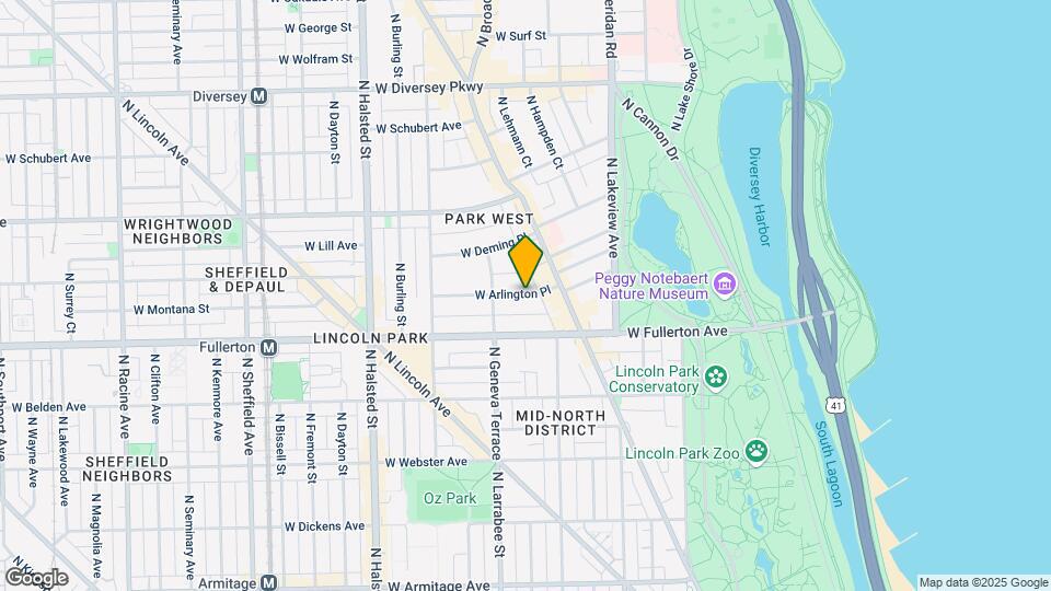 531 W Arlington Pl Map and Location Details