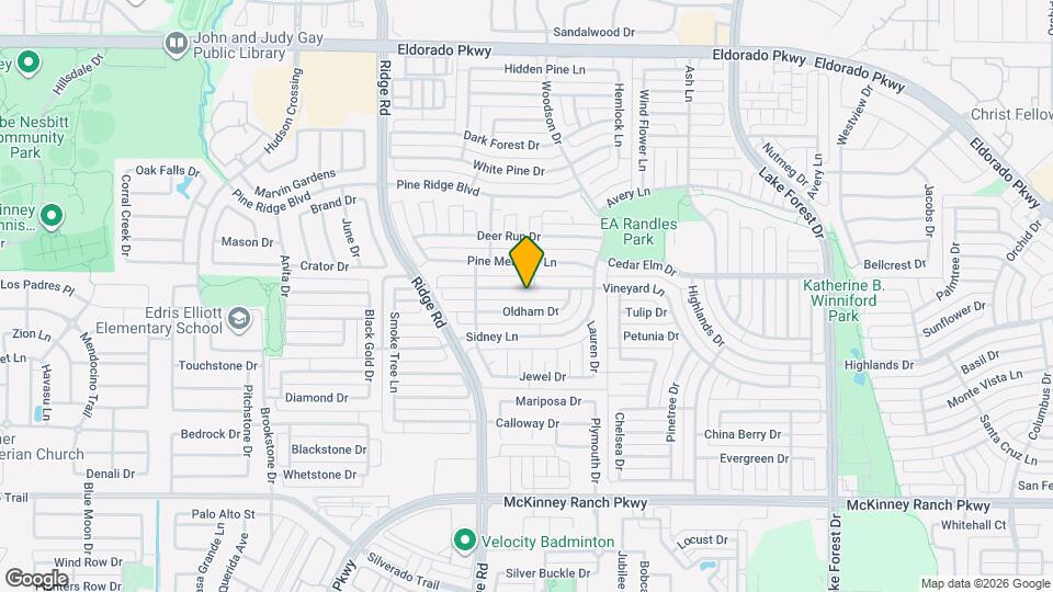 5905 Vineyard Ln Map and Location Details