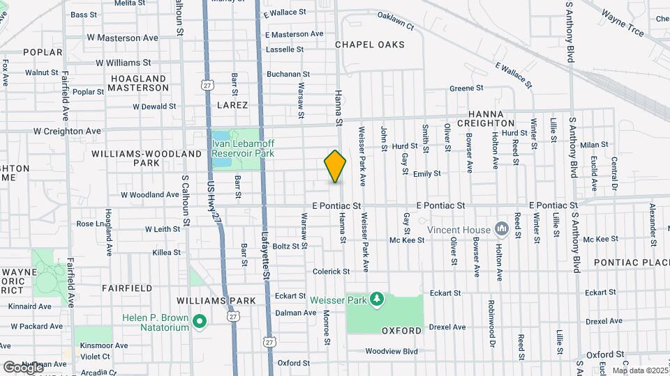 2532 S Hanna St Map and Location Details