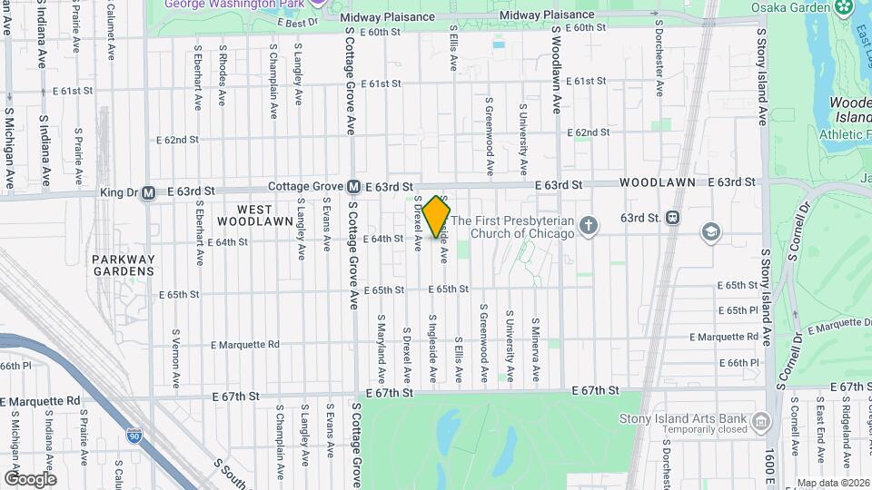 6406 S Ingleside Ave, Unit 1 Mapa y Detalles de la Ubicación