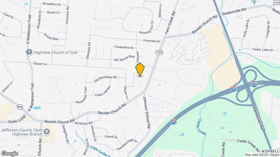 8719 Shadow Creek Way Map and Location Details