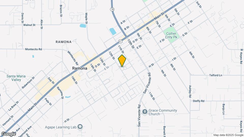 Ramona Vista Mapa y Detalles de la Ubicación