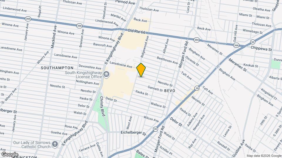 4460 Neosho St Map and Location Details