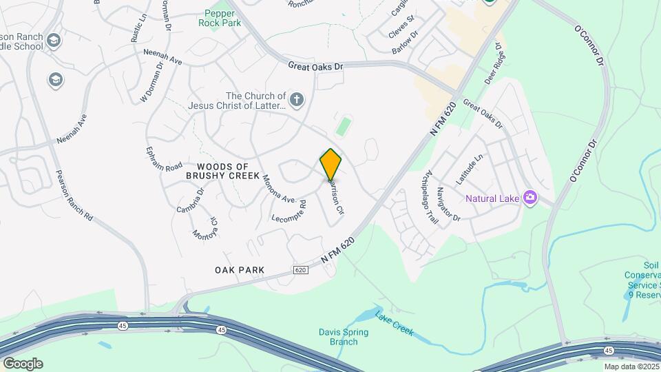 15802 Garrison Cir Map and Location Details