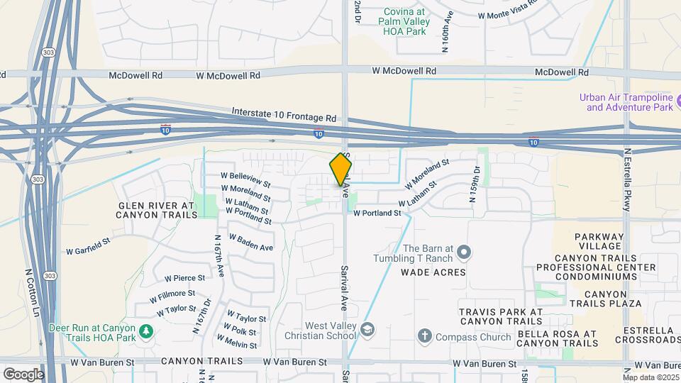 1165 N 163rd Dr Map and Location Details