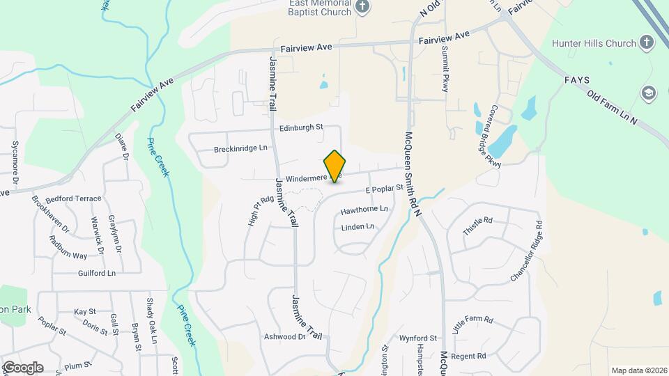 1067 E Poplar St Map and Location Details