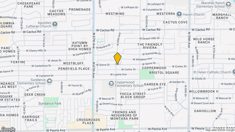 6437 W Sierra St Map and Location Details