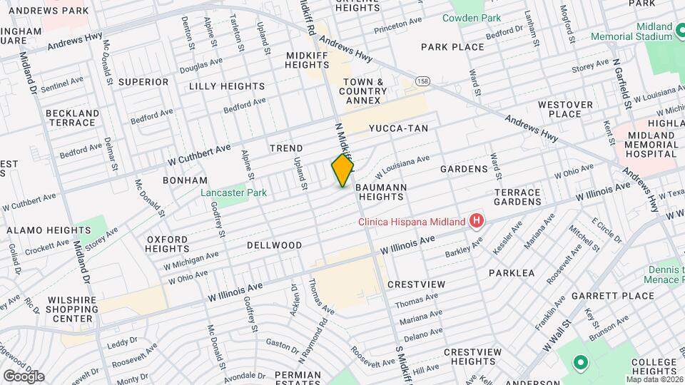 3304 W Louisiana Ave Map and Location Details