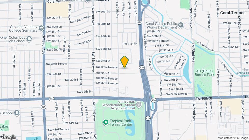 7848 SW 35th Terrace Map and Location Details