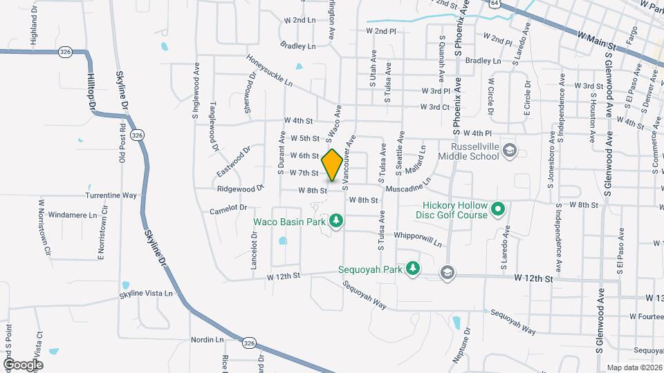 707 S Waco Ave Map and Location Details