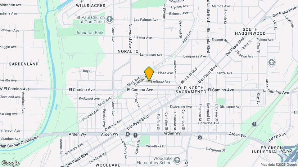 558 Santiago Ave Map and Location Details