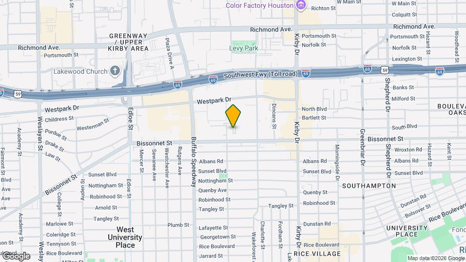 3000 Bissonnet St Map and Location Details