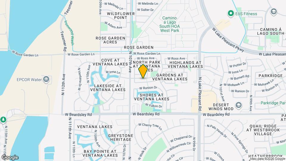 10622 W Mohawk Ln Map and Location Details
