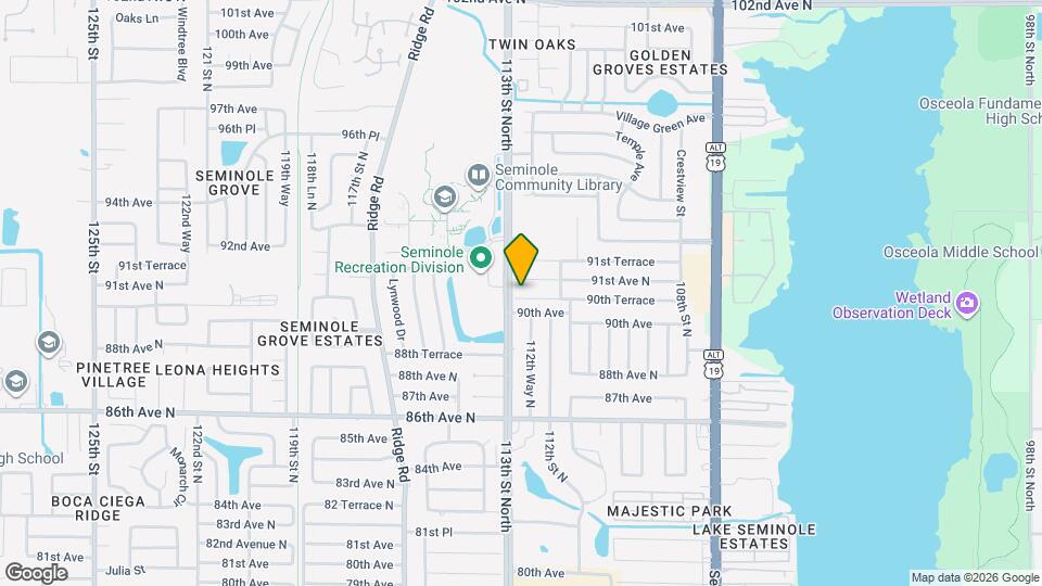 11275 90th Terrace Map and Location Details