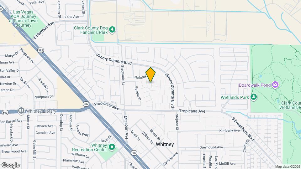 4743 Casitas Way Map and Location Details