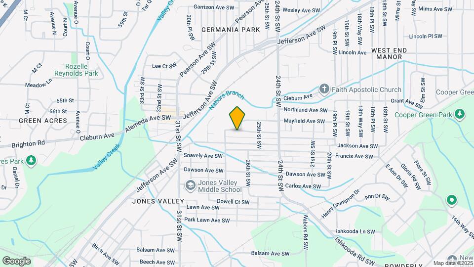 2709 Powderly Ave SW Map and Location Details