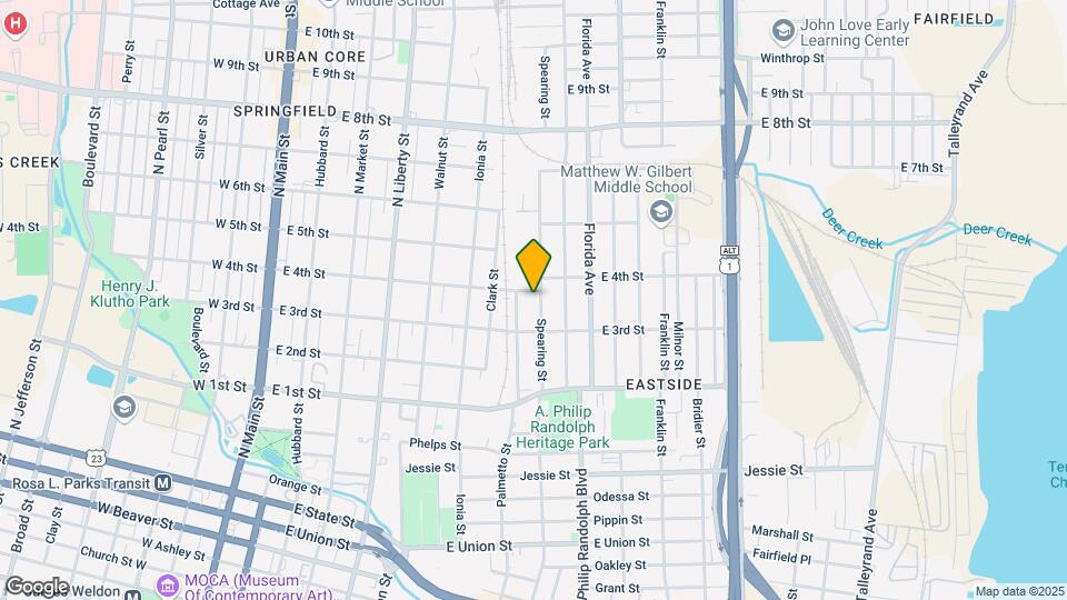 1348 Spearing St Map and Location Details