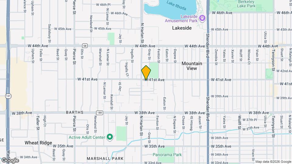 5946 W 41st Ave Map and Location Details