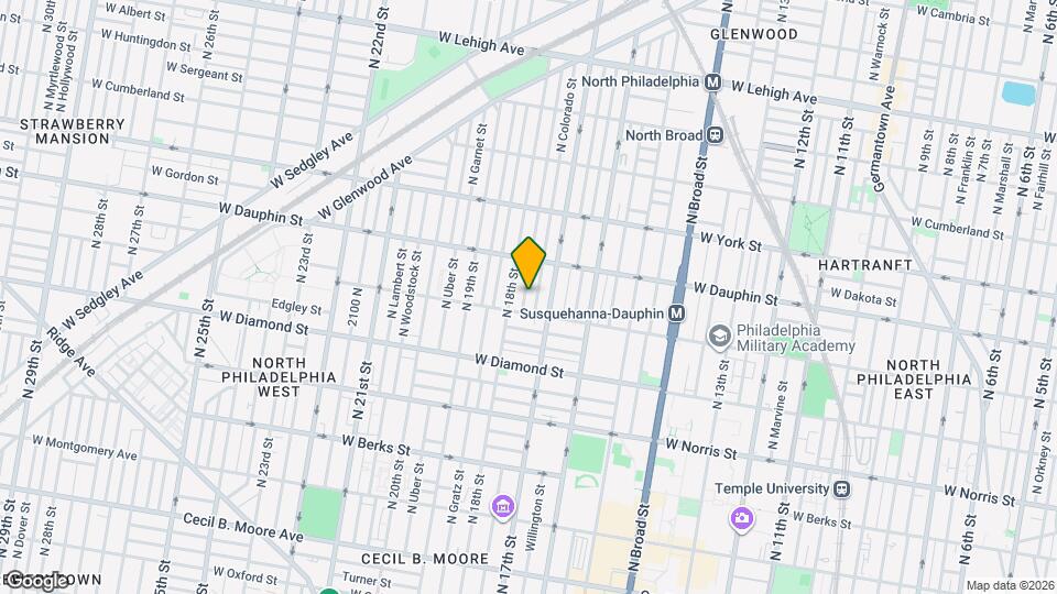 2219 N Bouvier St Map and Location Details