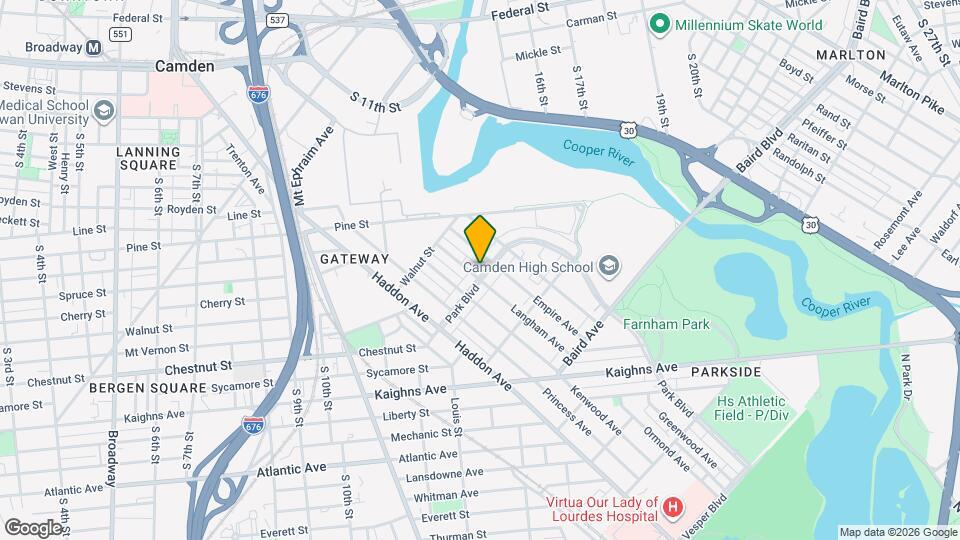 1407 Park Blvd Map and Location Details