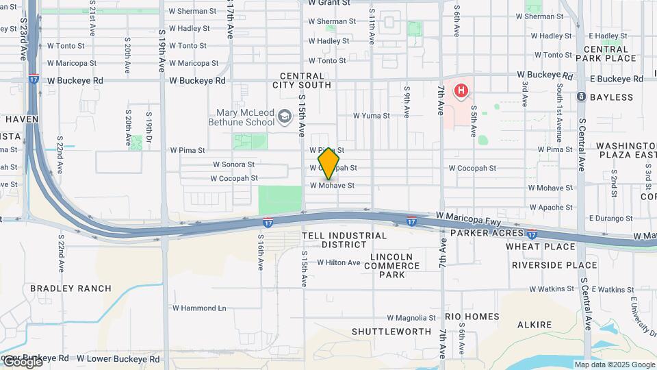 1308 W Mohave St Map and Location Details