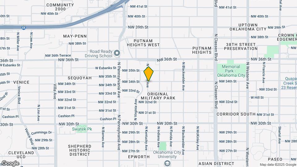 1832 NW 34th St Map and Location Details