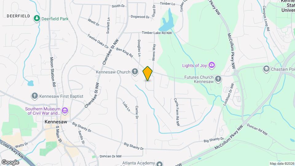 2055 Towne Manor Dr NW Map and Location Details