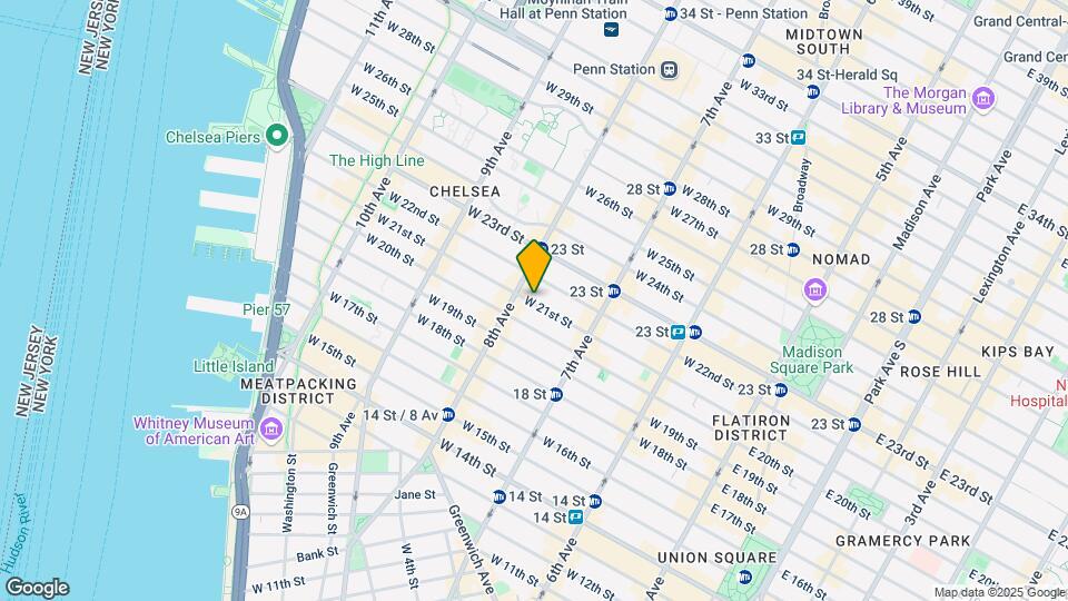 253 W 21st St Map and Location Details