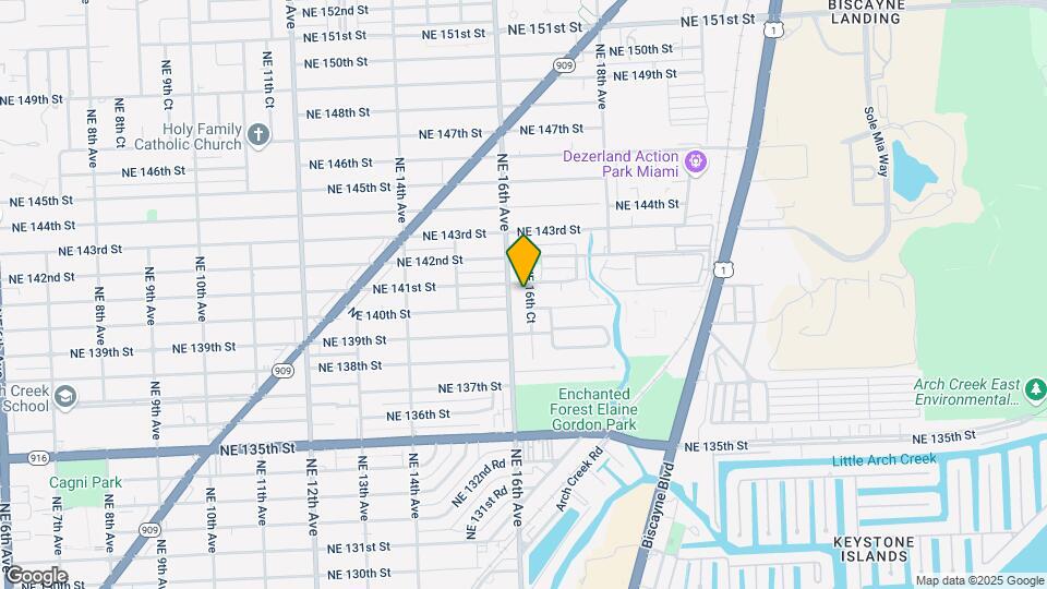 14040 NE 16th Ct Map and Location Details