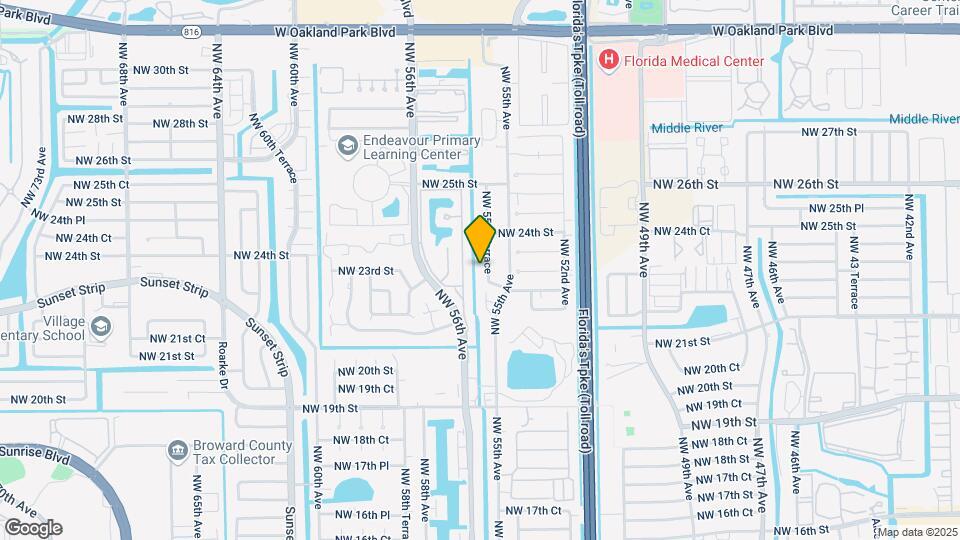 2213 NW 55th Terrace Map and Location Details
